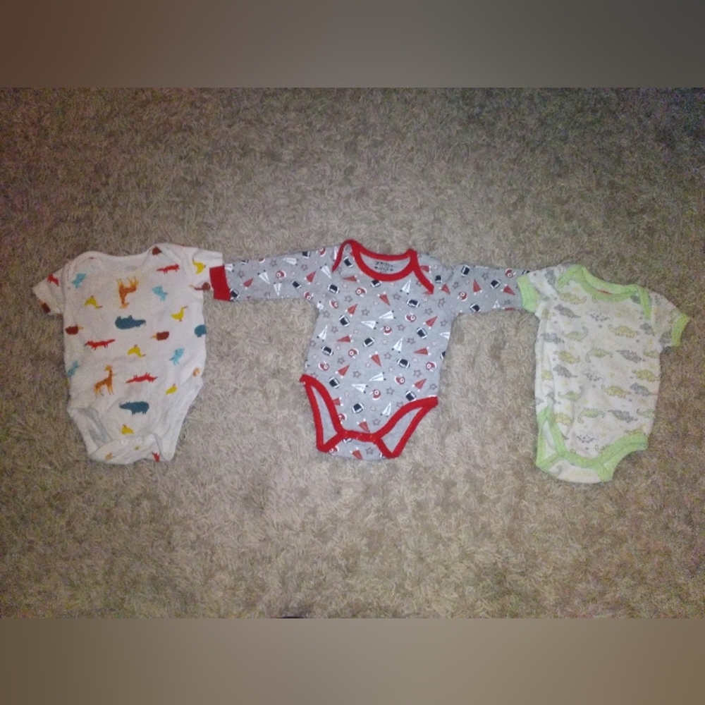 3-6M Bundle of 3 Onsies